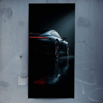 Coche deportivo inspirado en Porsche - póster