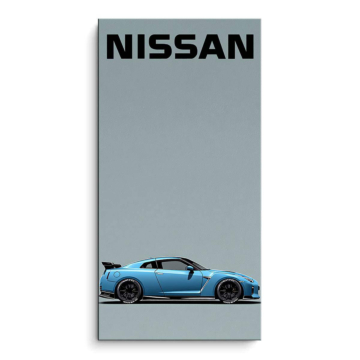 Nissan GT-R Inspired Minimal Car PVC Matt Art