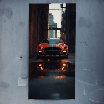 Shelby GT500 City Racer Poster Art