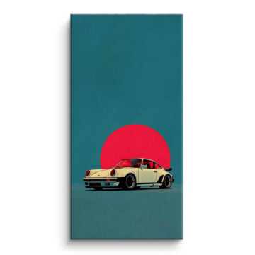 Porsche Sunset Racer Canvas Art