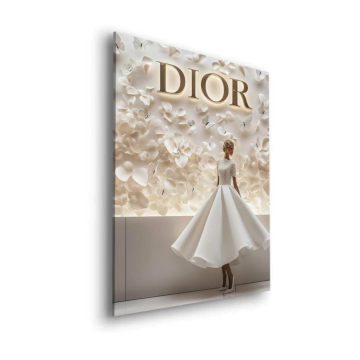 Elegantes Kleid inspiriert von Dior - Dibond-Bild matt