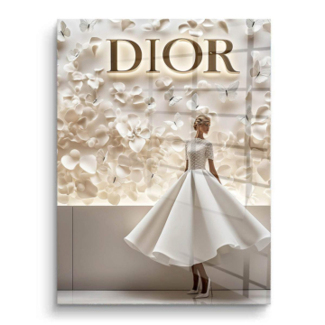 Élégant robe inspiré de Dior - tableau PVC brillant