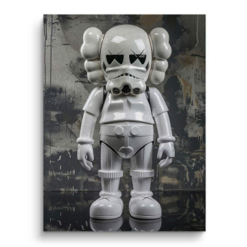 Star Wars Inspired Stormtrooper Bear Canvas Art