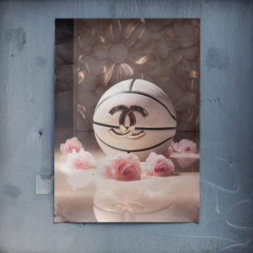 Chanel Inspired Luxury Basketball Poster Art