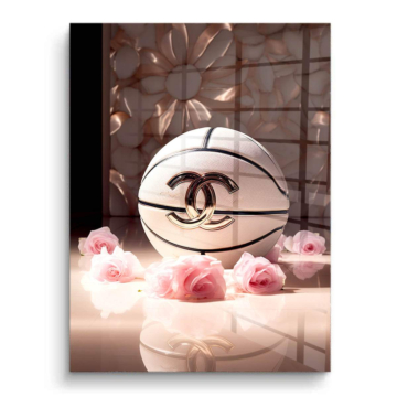 Chanel Inspired Luxury Basketball PVC Gloss Art