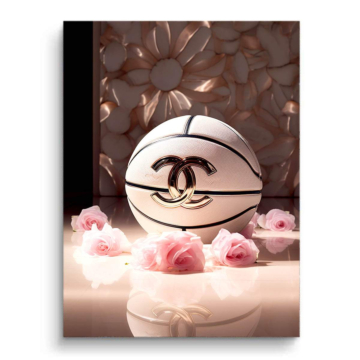 Chanel Inspired Luxury Basketball PVC Matt Art