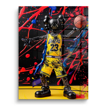 Lakers Basketball Legend Inspired PVC Gloss Art