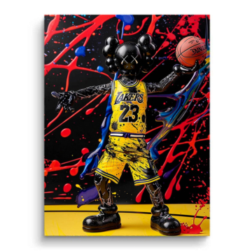 Lakers Basketball Legend Inspired PVC Matt Art
