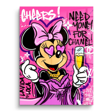 Fête de luxe inspirée de Minnie Mouse - tableau PVC brillant