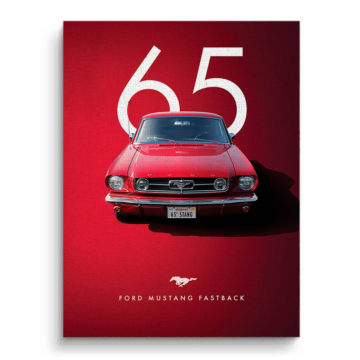 1965 Ford Mustang Fastback Canvas Art