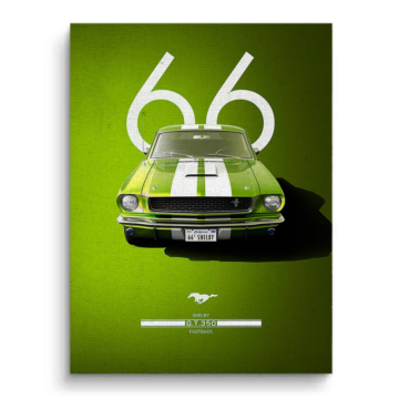 1966 Shelby Mustang GT350 Canvas Art