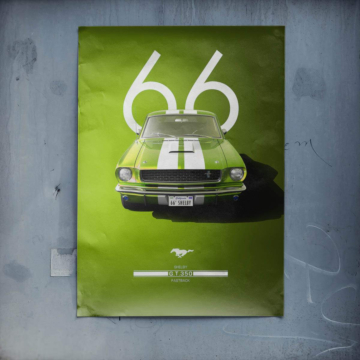 1966 Shelby Mustang GT350 Poster Art