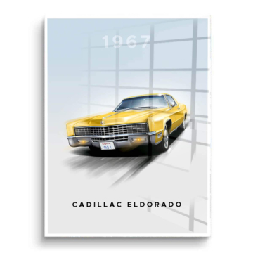 1967 cadillac eldorado - tableau PVC brillant