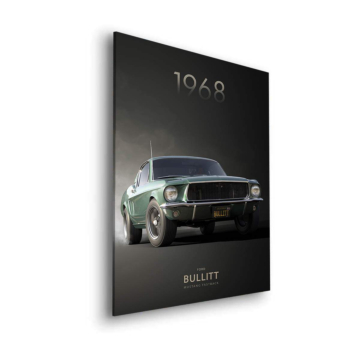1968 Ford Mustang Bullitt Dibond Matt Art
