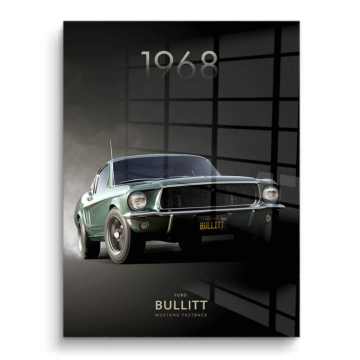 1968 Ford Mustang Bullitt PVC Gloss Art