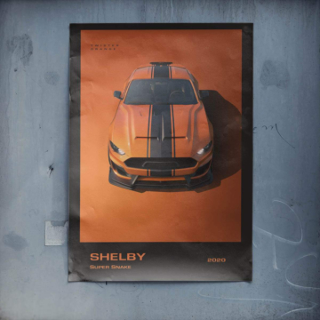 Shelby Super Snake Mustang Poster Art
