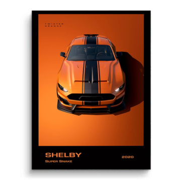 Shelby Super Snake Mustang PVC Matt Art