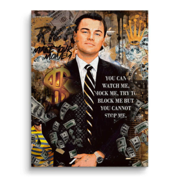 Wall Street Money Speech Inspired Canvas Art