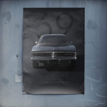 1969 Ford Mustang Classic Poster Art