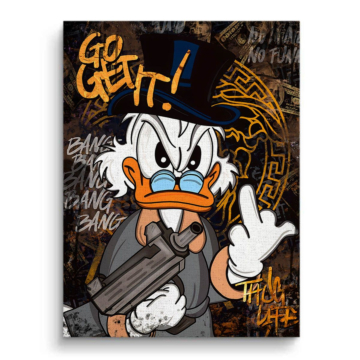 Scrooge McDuck Inspired Revenge Canvas Art