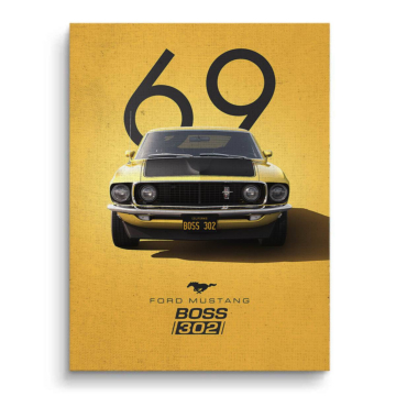 1969 Ford Mustang Boss 302 Canvas Art
