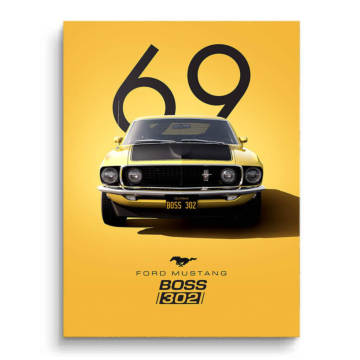 1969 Ford Mustang Boss 302 PVC Matt Art