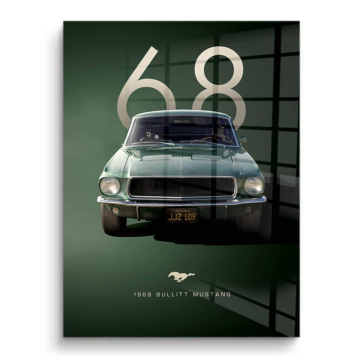 1968 Ford Mustang Bullitt PVC Gloss Art