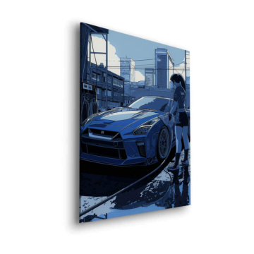 Nissan GTR Car Wash Dibond Matt Art