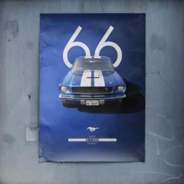 1966 Shelby Mustang GT350 Poster Art