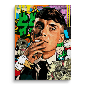 Peaky Blinders Inspired Street Money Canvas Art