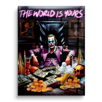 Argent pouvoir inspiré de Joker - tableau PVC brillant
