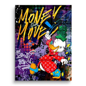 Scrooge McDuck Inspired Money Moves PVC Gloss Art