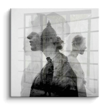 Portrait double exposition du Capitole - tableau PVC brillant