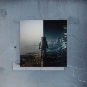 Astronaut Stadt Dive - Poster