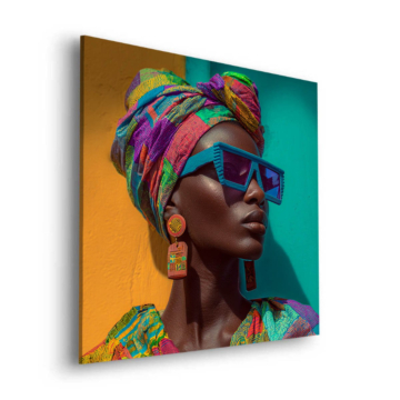 Portrait mode vibrant - tableau Dibond mat