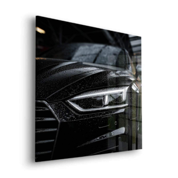 Audi Inspired Black Car Detail Acrylic Glass Art
