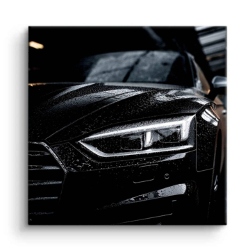 Audi Inspired Black Car Detail Canvas Art
