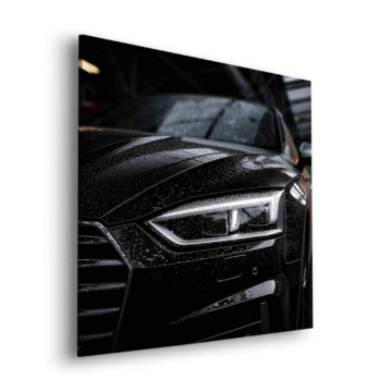 Audi Inspired Black Car Detail Dibond Matt Art