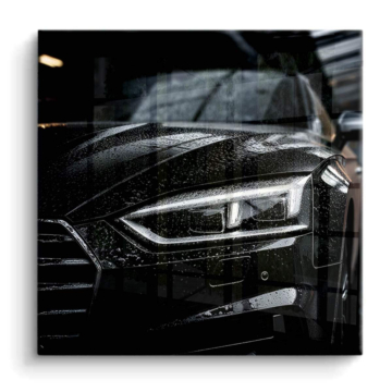 Schwarzes Audi Auto - PVC-Bild glänzend