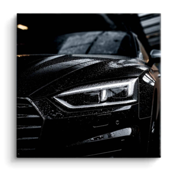 Audi Inspired Black Car Detail PVC Matt Art
