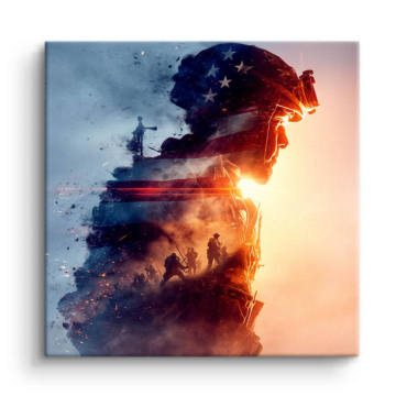 Battlefield Inspired Soldier Canvas Art