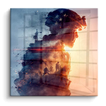 Battlefield Inspired Soldier PVC Gloss Art