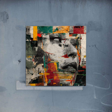 Urban Collage Beauty Portrait Poster Art