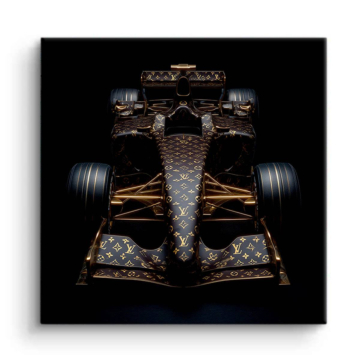 Louis Vuitton Inspired Black F1 Car Canvas Art