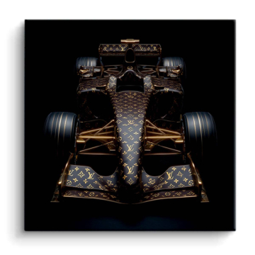 Louis Vuitton Inspired Black F1 Car PVC Matt Art