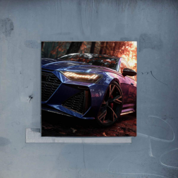 Audi RS5 Inspired Close-Up Poster Art