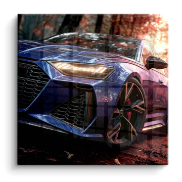 Nahaufnahme inspiriert von Audi RS5 - PVC-Bild glänzend