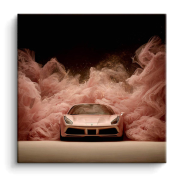 Porsche Inspired Pink Smoke PVC Matt Art
