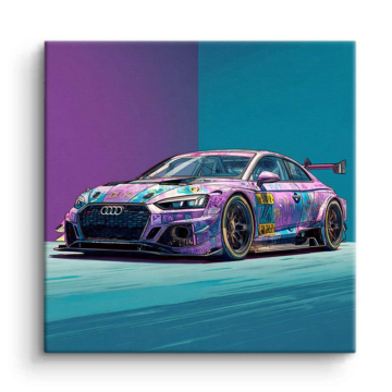 Audi R8 Inspired Color Race Canvas Art