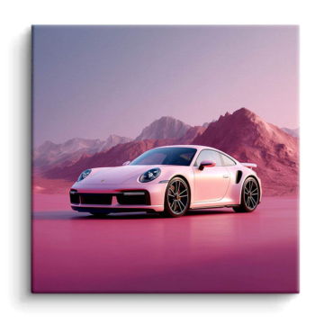 Porsche 911 Inspired Pink Desert PVC Matt Art